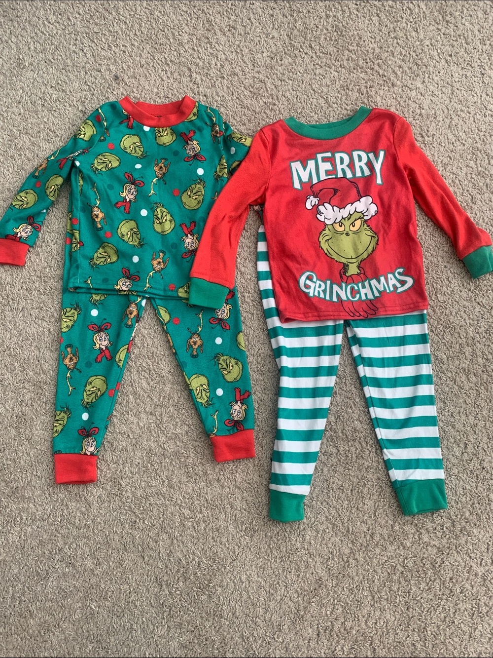 The Grinch Dr.Seuss Christmas Pajamas 2t